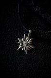 Sterling Silver Pendant &laquo;Edelweiss&raquo; &mdash; Alpine Flower Necklace, Gift for Hikers