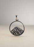 Sterling Silver Pendant &laquo;Kazbek&raquo; &mdash; Caucasus Peak, Gift for Climbers